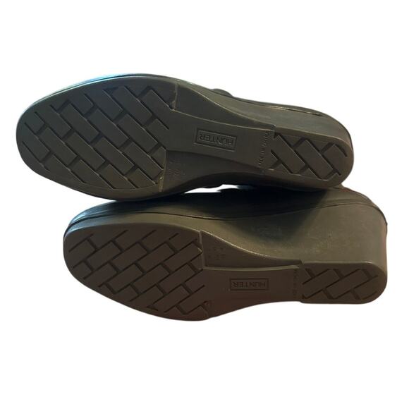 Women US-6M Hunter Verbier Lace-Up Platform Wedge Heeled Rain Boots Rainboots - Picture 9 of 9